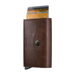 Vintage Chocolate Envelope Wallet