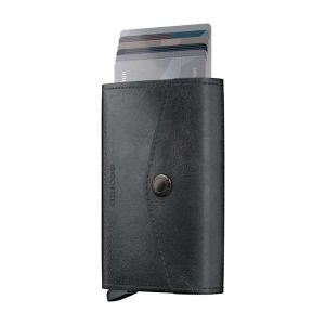 Vintage Black Envelope Wallet