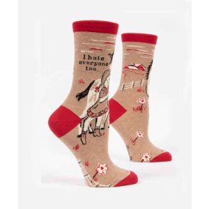 I Hate Everyone Too Women's Crew Socks