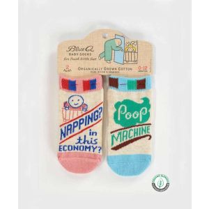 Napping? In This Economy? and Poop Machine Baby Socks