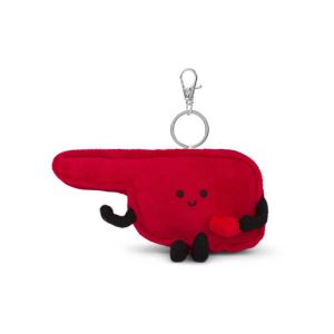 Red Oklahoma Stuffed State Keychain