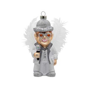 Elton John's White Feather Costume Ornament