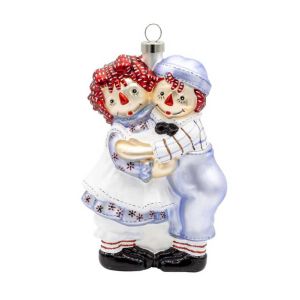Raggedy Ann & Andy Holiday Hug Ornament